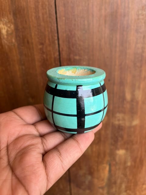 Miniature Wooden Pot