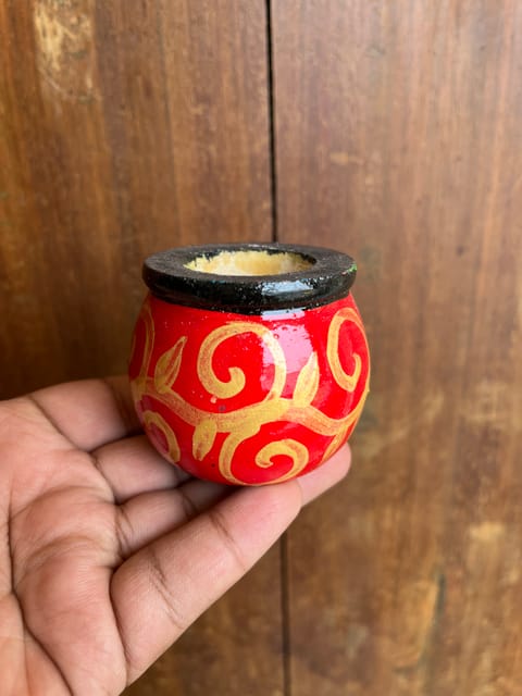 Miniature Wooden Pot