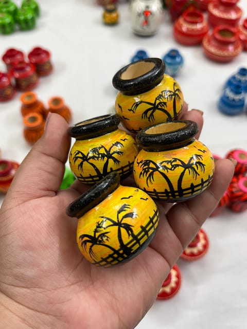 Miniature Wooden Pot