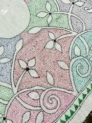 Floral Kanthawork Blouse Piece