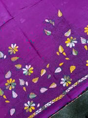 Floral Kanthawork Blouse Piece