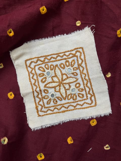 Mini Floral Kutchwork Patch