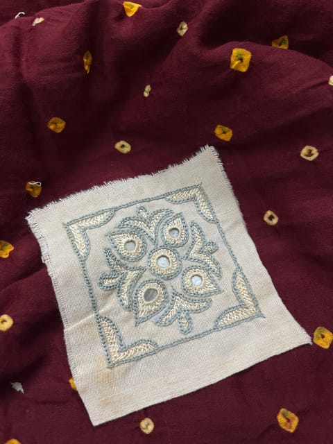 Mini Floral Kutchwork Patch