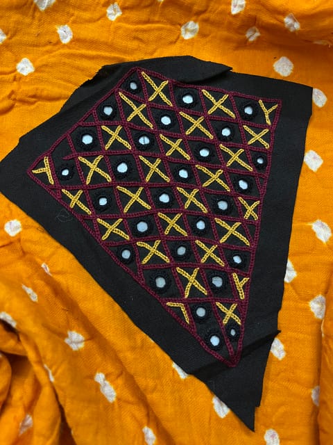 Triangle Kutchwork Patch
