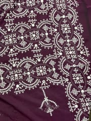 Aaradhya Kutchwork Saree