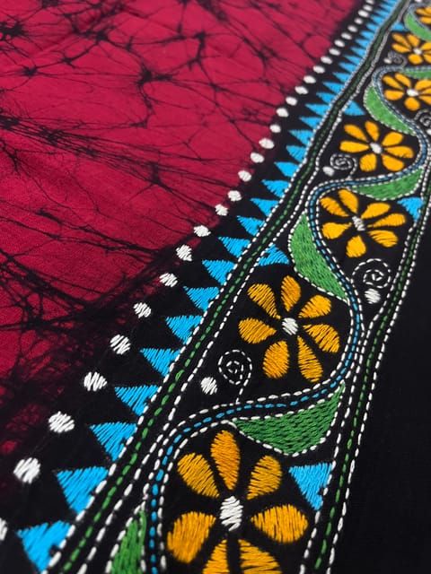 Batik Kanthawork Blouse Piece