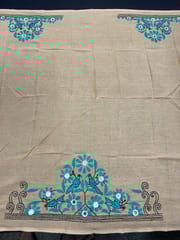 Bird Theme Kanthawork Blouse Piece