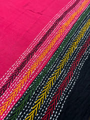 Dual Color Kanthawork Blouse Piece