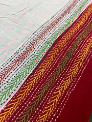 Dual Color Kanthawork Blouse Piece