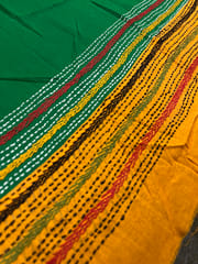 Dual Color Kanthawork Blouse Piece