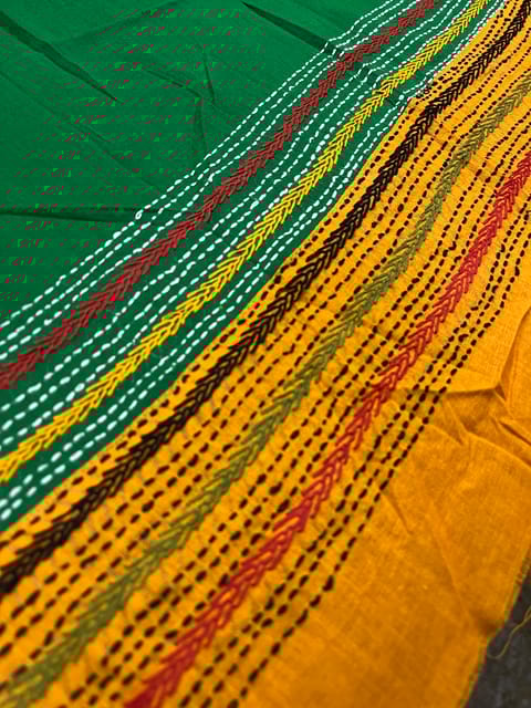 Dual Color Kanthawork Blouse Piece
