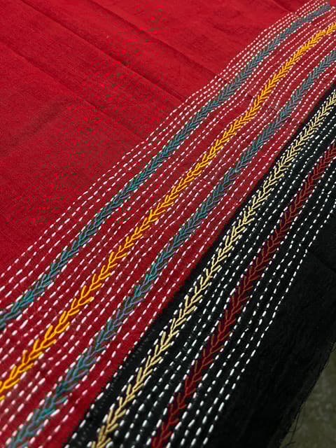 Dual Color Kanthawork Blouse Piece