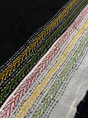 Dual Color Kanthawork Blouse Piece