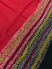 Dual Color Kanthawork Blouse Piece
