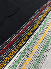 Dual Color Kanthawork Blouse Piece