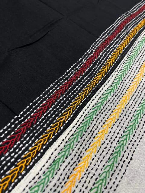 Dual Color Kanthawork Blouse Piece