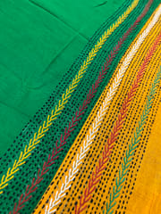 Dual Color Kanthawork Blouse Piece