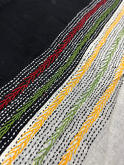 Dual Color Kanthawork Blouse Piece