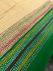 Dual Color Kanthawork Blouse Piece