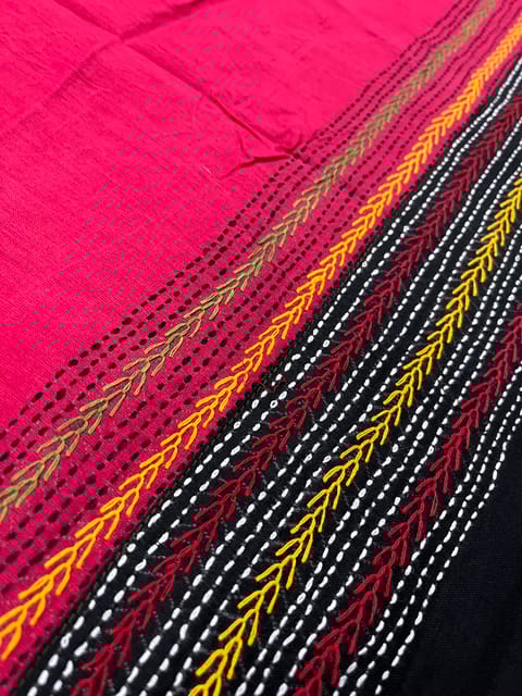 Dual Color Kanthawork Blouse Piece