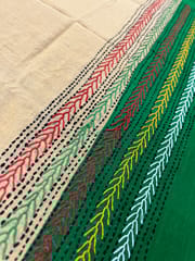 Dual Color Kanthawork Blouse Piece
