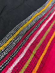 Dual Color Kanthawork Blouse Piece