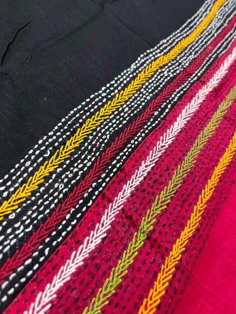 Dual Color Kanthawork Blouse Piece