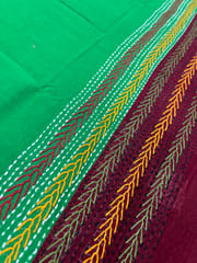 Dual Color Kanthawork Blouse Piece