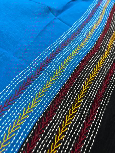 Dual Color Kanthawork Blouse Piece