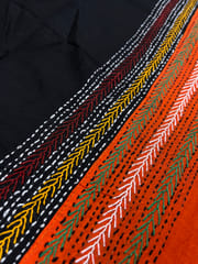 Dual Color Kanthawork Blouse Piece