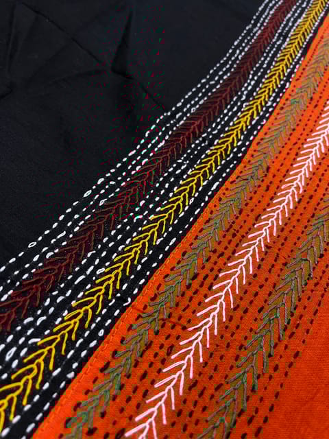 Dual Color Kanthawork Blouse Piece