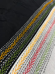 Dual Color Kanthawork Blouse Piece