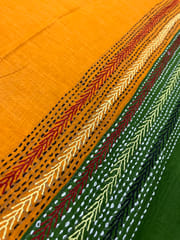 Dual Color Kanthawork Blouse Piece