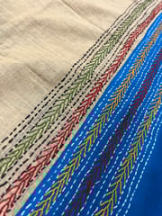 Dual Color Kanthawork Blouse Piece