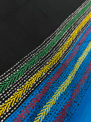 Dual Color Kanthawork Blouse Piece