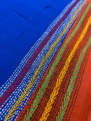 Dual Color Kanthawork Blouse Piece