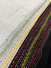 Dual Color Kanthawork Blouse Piece