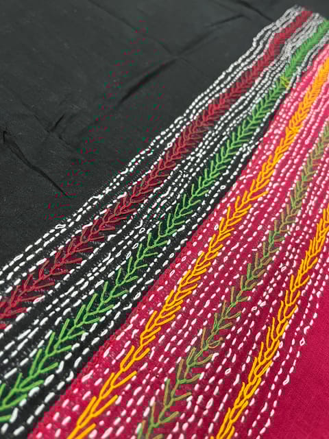 Dual Color Kanthawork Blouse Piece