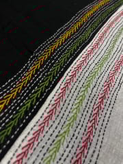 Dual Color Kanthawork Blouse Piece