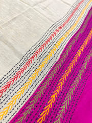 Dual Color Kanthawork Blouse Piece