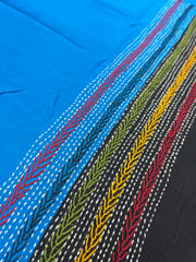 Dual Color Kanthawork Blouse Piece