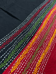 Dual Color Kanthawork Blouse Piece