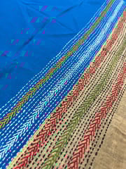 Dual Color Kanthawork Blouse Piece