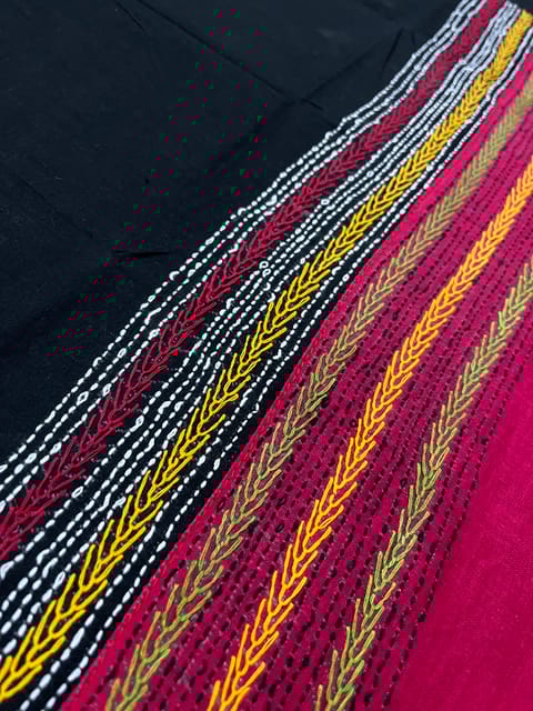 Dual Color Kanthawork Blouse Piece