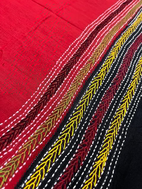 Dual Color Kanthawork Blouse Piece