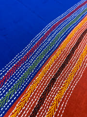 Dual Color Kanthawork Blouse Piece