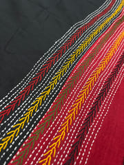 Dual Color Kanthawork Blouse Piece