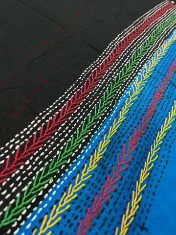 Dual Color Kanthawork Blouse Piece