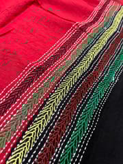 Dual Color Kanthawork Blouse Piece
