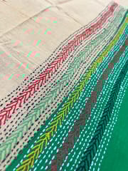 Dual Color Kanthawork Blouse Piece